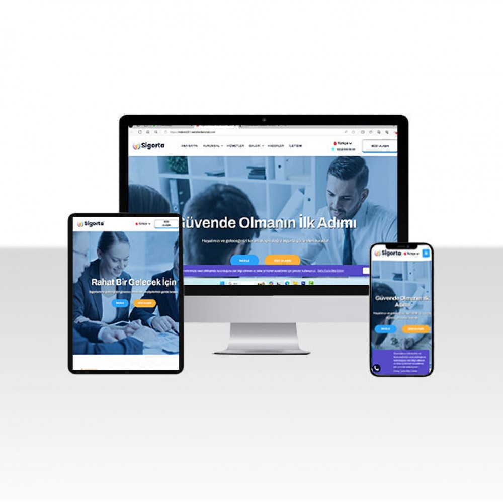 Sigortacılık Web Sitesi Paketi - Güven