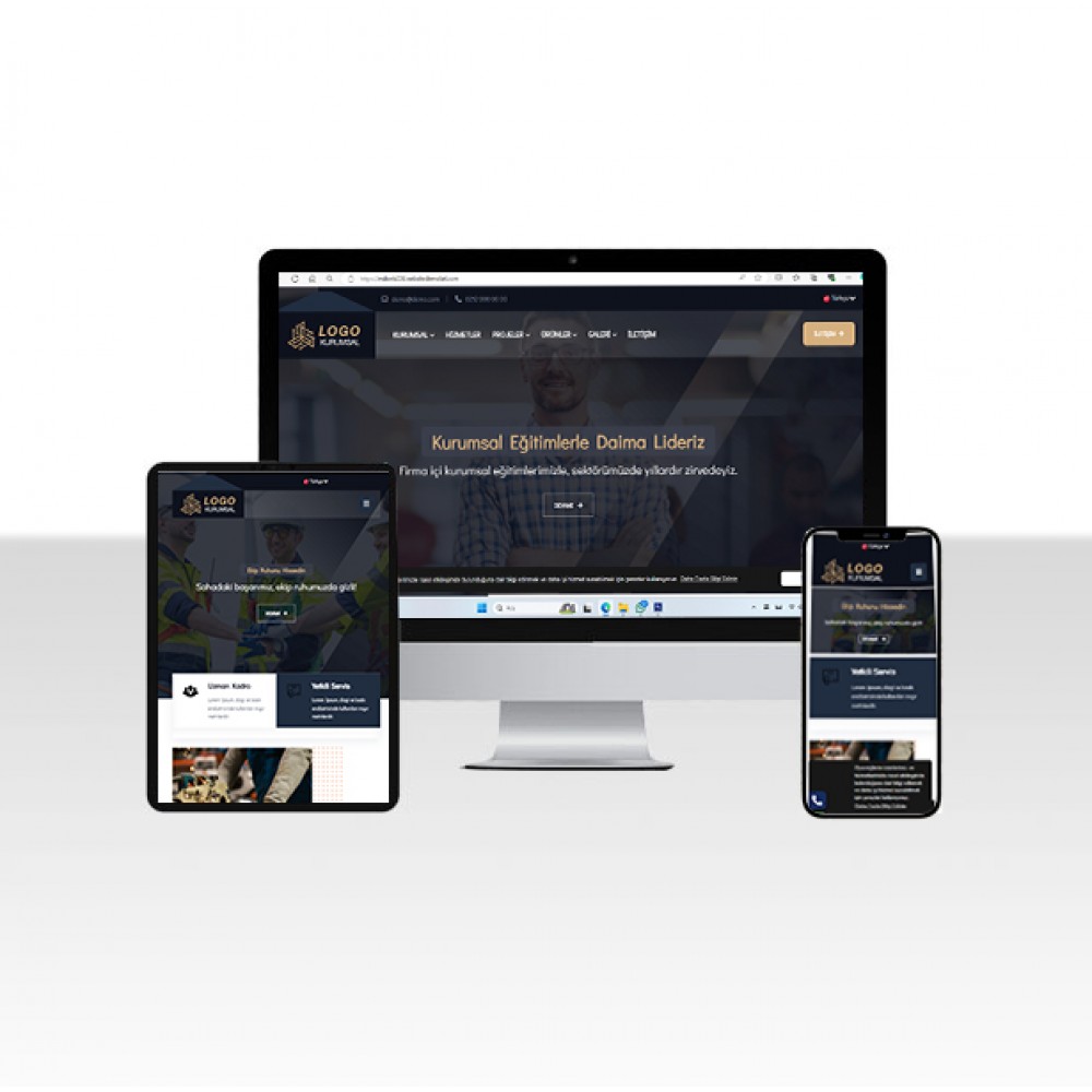 Proje ve Danışmanlık Şirketi Web Sitesi Paketi - Tutku